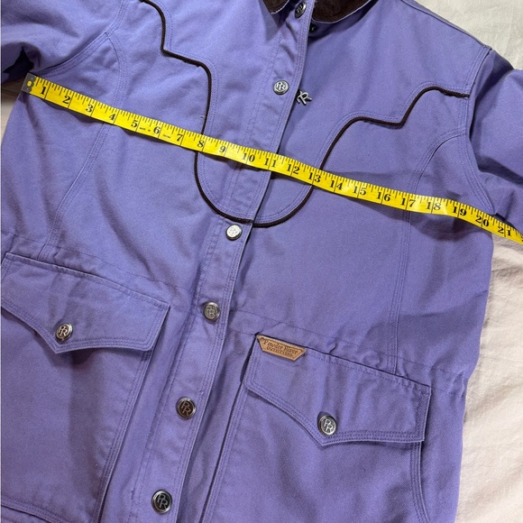 Powder River Outfitters Chore Canvas Lavender Western Jacket - Picture 7 of 9